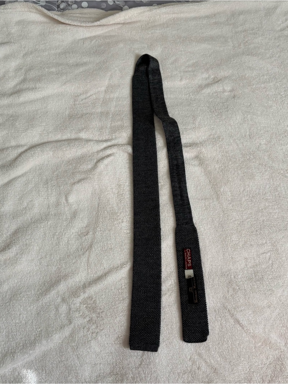 Chaps Ralph Lauren x Neiman Marcus Men's Black Knit Tie - Classic Black Style